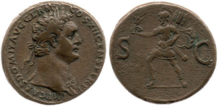 RIC II, Part 1 (second edition) Domitian 496, реверс, Британский музей