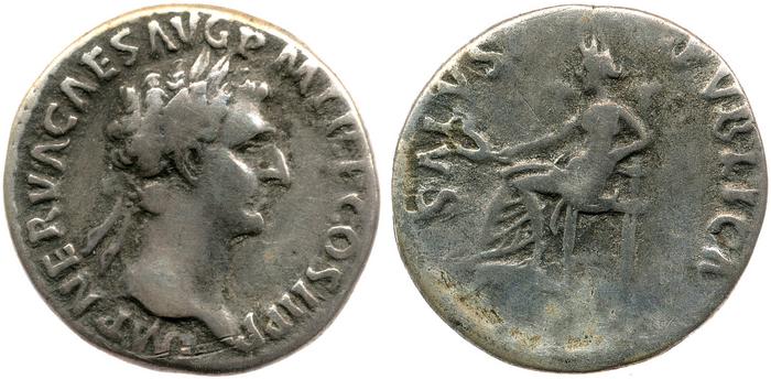 RIC II Nerva 9, реверс, bm