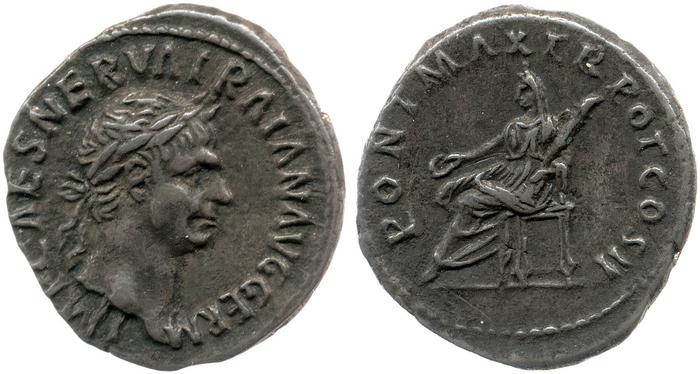 RIC II Trajan 21, реверс, bm