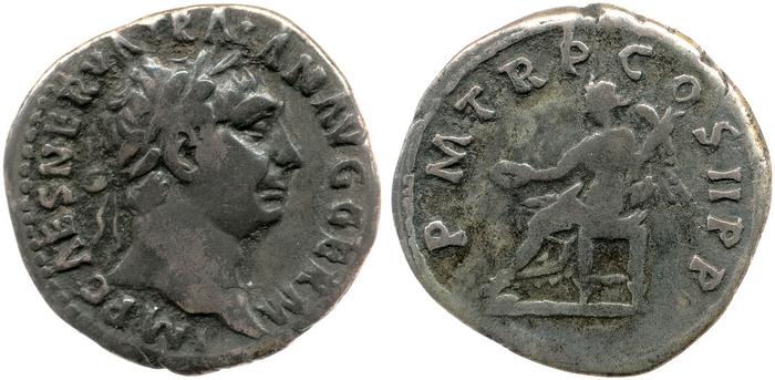 RIC II Trajan 10, reverse, bm