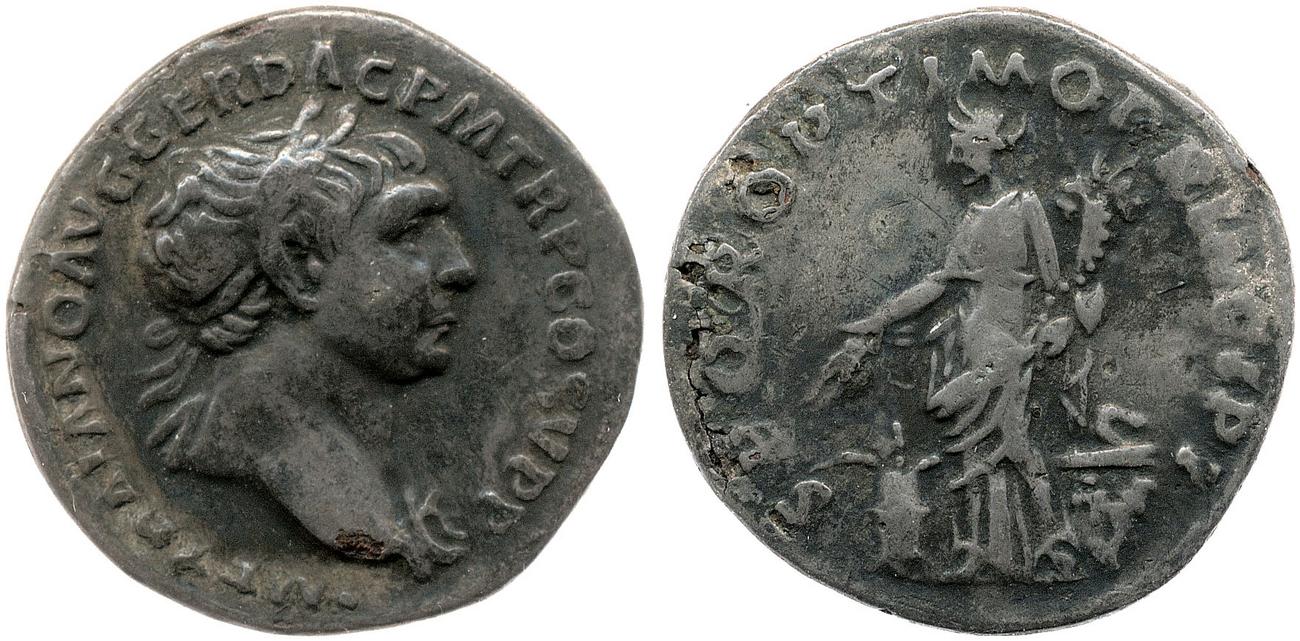 RIC II Trajan 165, аверс, bm