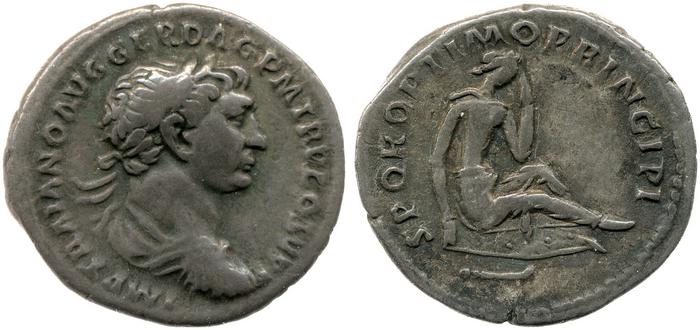 RIC II Trajan 217, реверс, bm