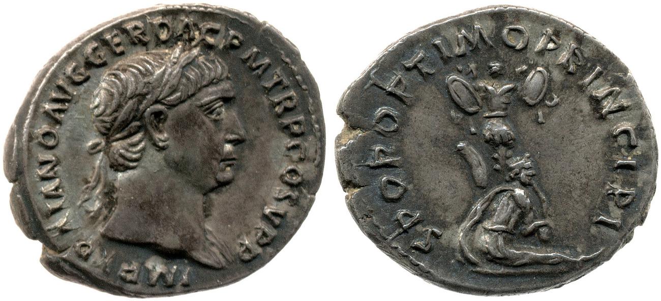 RIC II Trajan 222, аверс, bm
