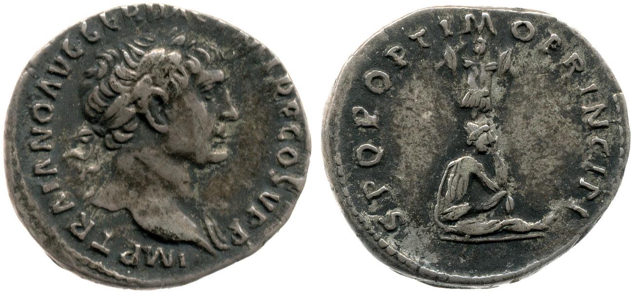 RIC II Trajan 222, аверс, bm