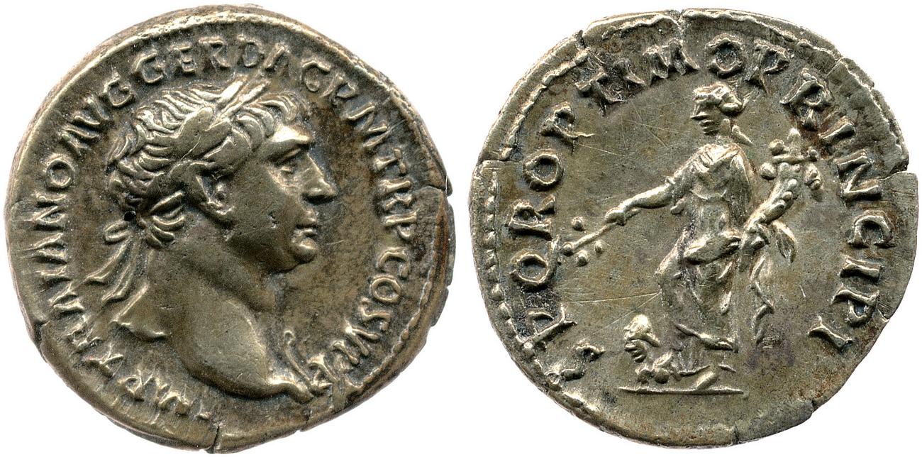 RIC II Trajan 190A, аверс, bm