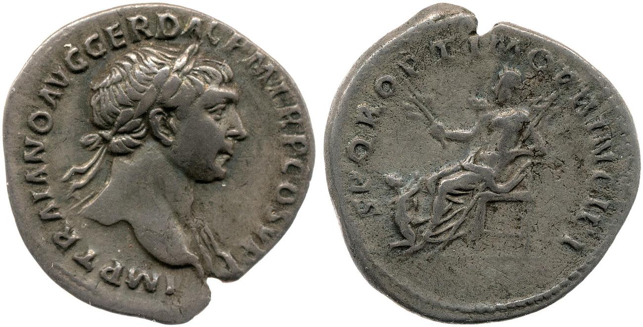 RIC II Trajan 188, аверс, bm