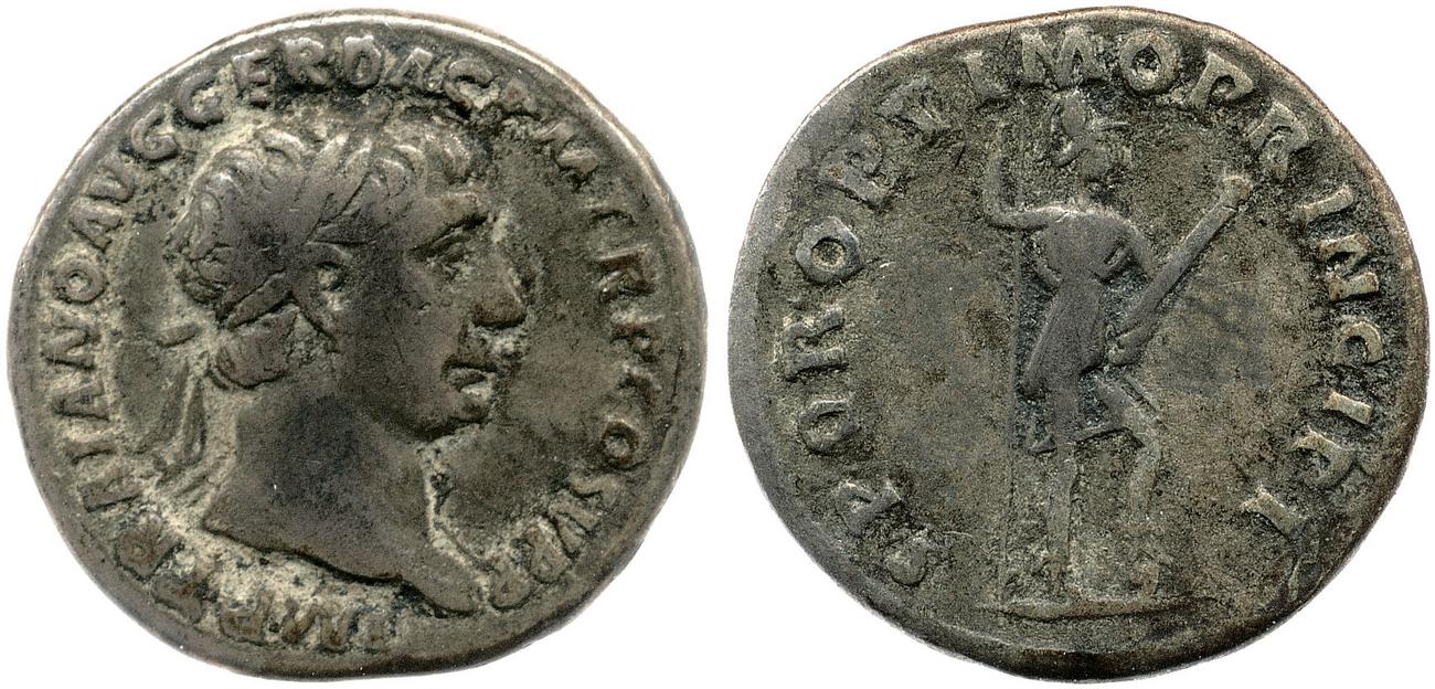 RIC II Trajan 202, аверс, bm