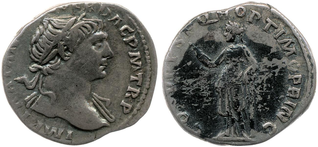 RIC II Trajan 126, аверс, bm