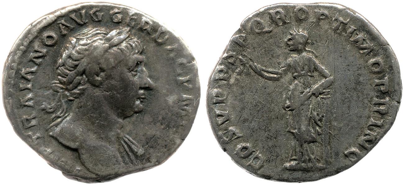 RIC II Trajan 126, аверс, bm