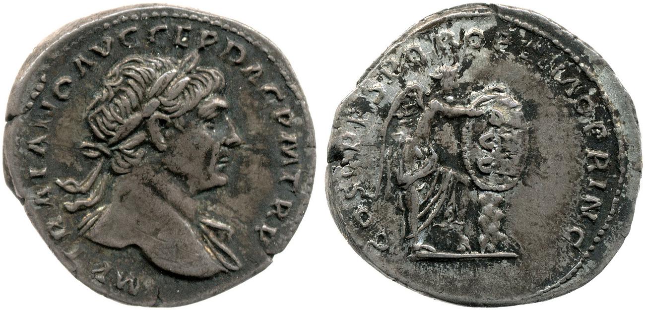 RIC II Trajan 130, аверс, bm