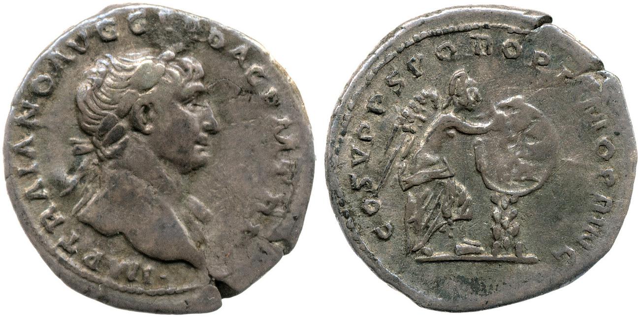 RIC II Trajan 130, аверс, bm