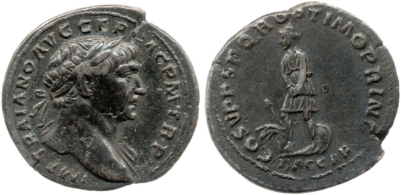 RIC II Trajan 99, аверс, bm