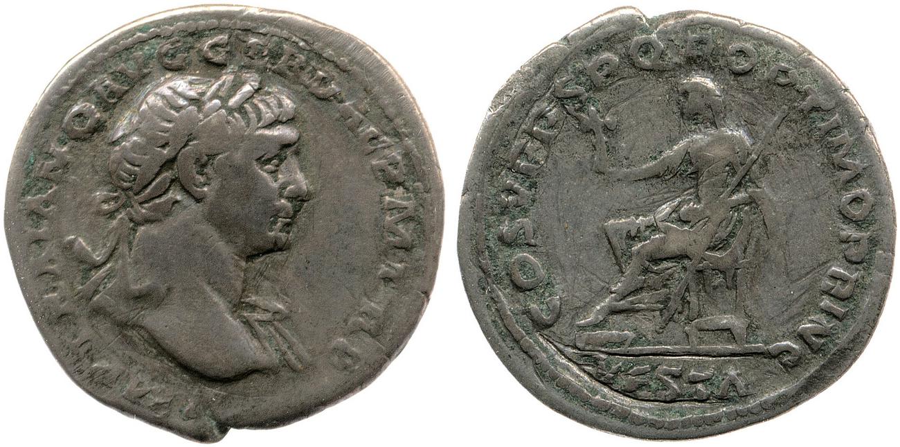 RIC II Trajan 108, аверс, bm