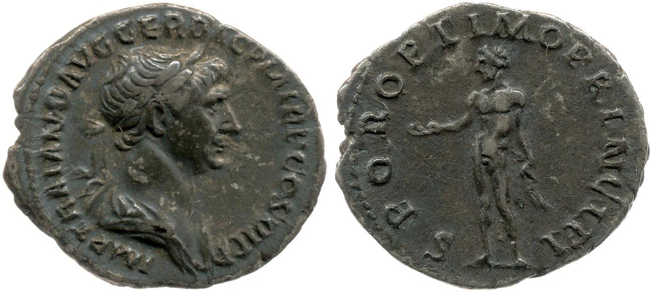 RIC II Trajan 275, аверс, bm