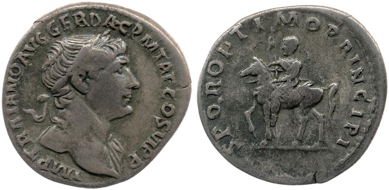 RIC II Trajan 291, аверс, bm