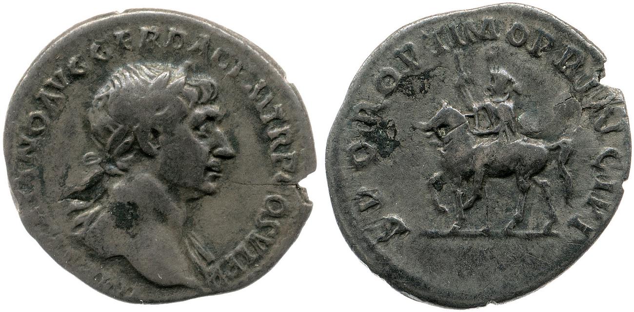 RIC II Trajan 291, аверс, bm
