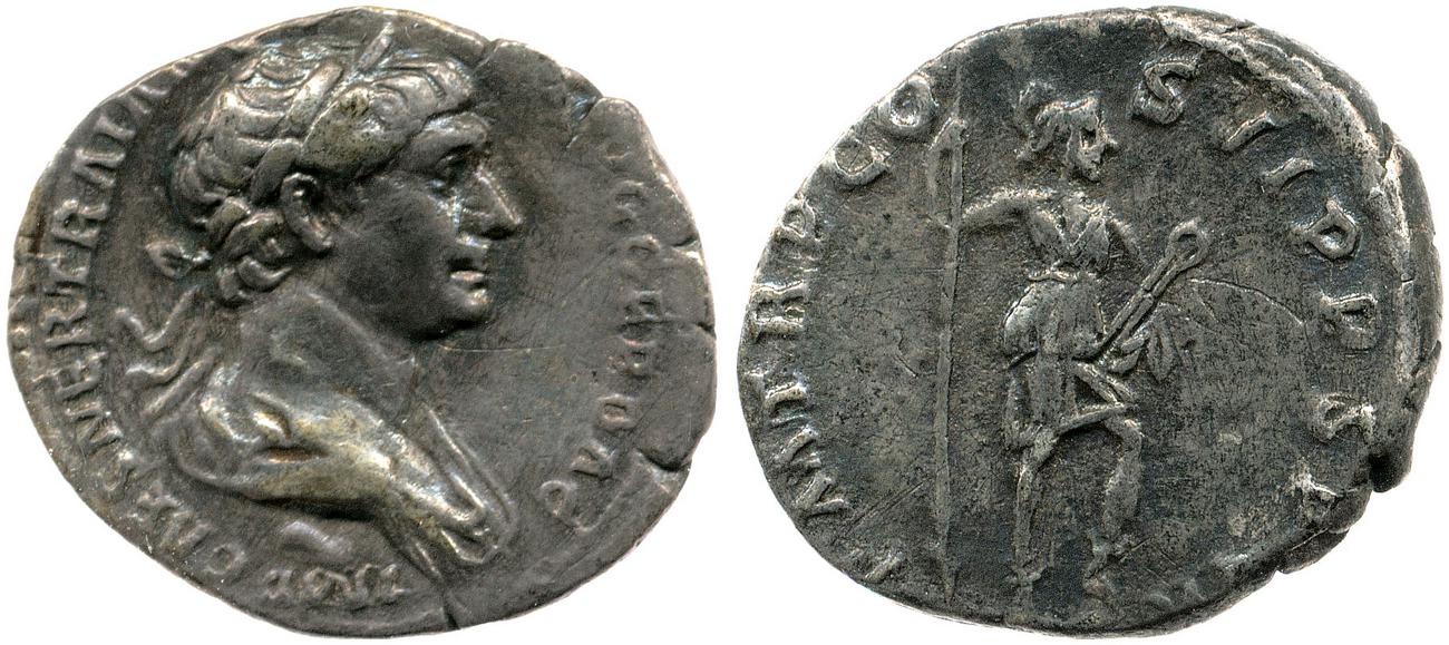 RIC II Trajan 355, аверс, bm