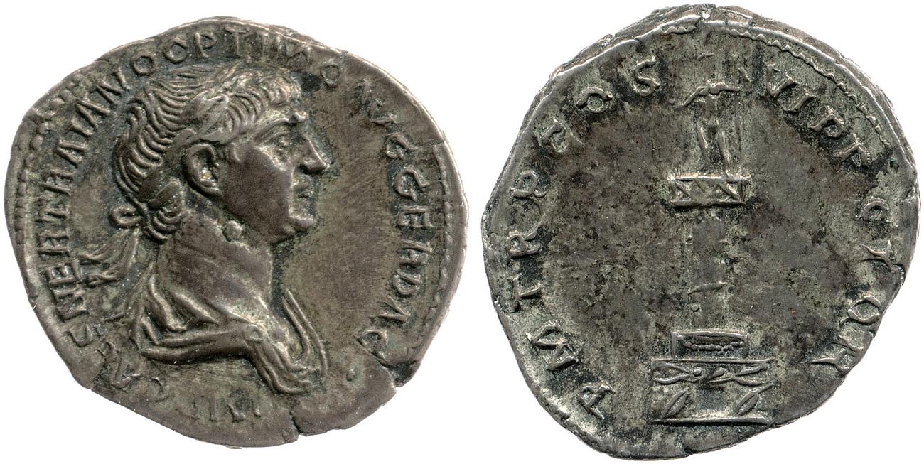 RIC II Trajan 356, аверс, bm