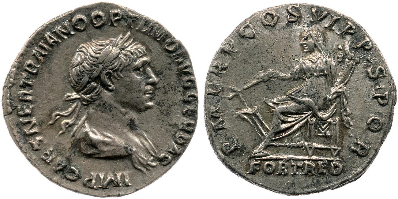 RIC II Trajan 318, аверс, bm