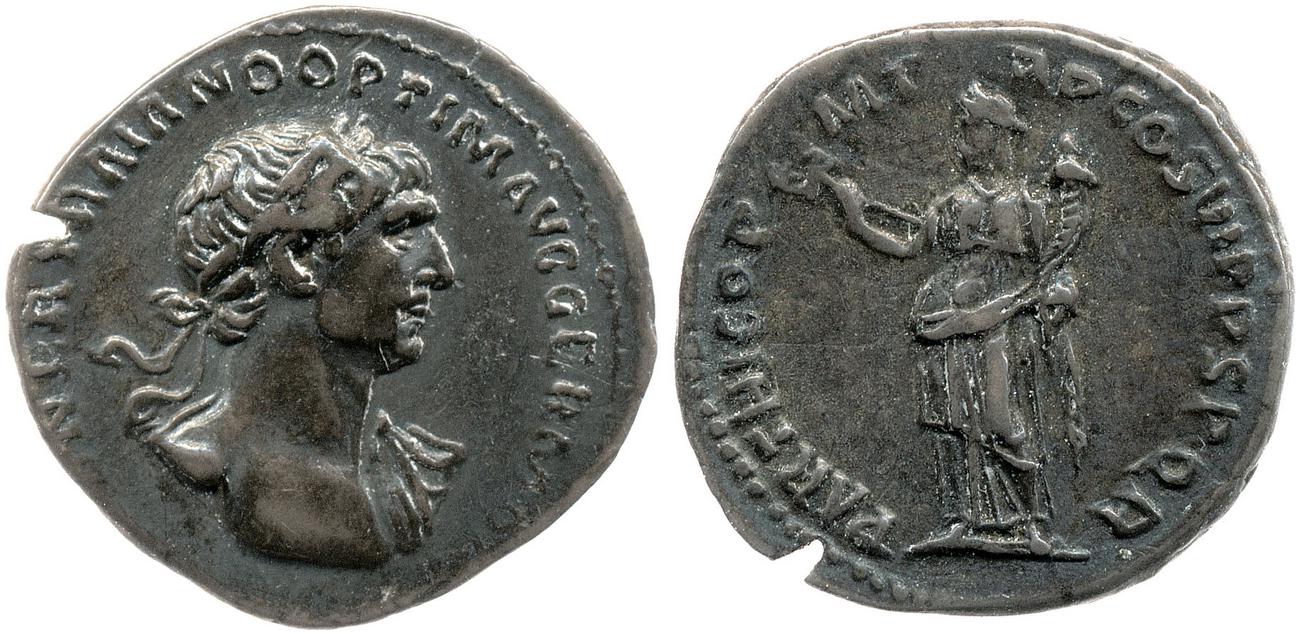 RIC II Trajan 332, аверс, bm