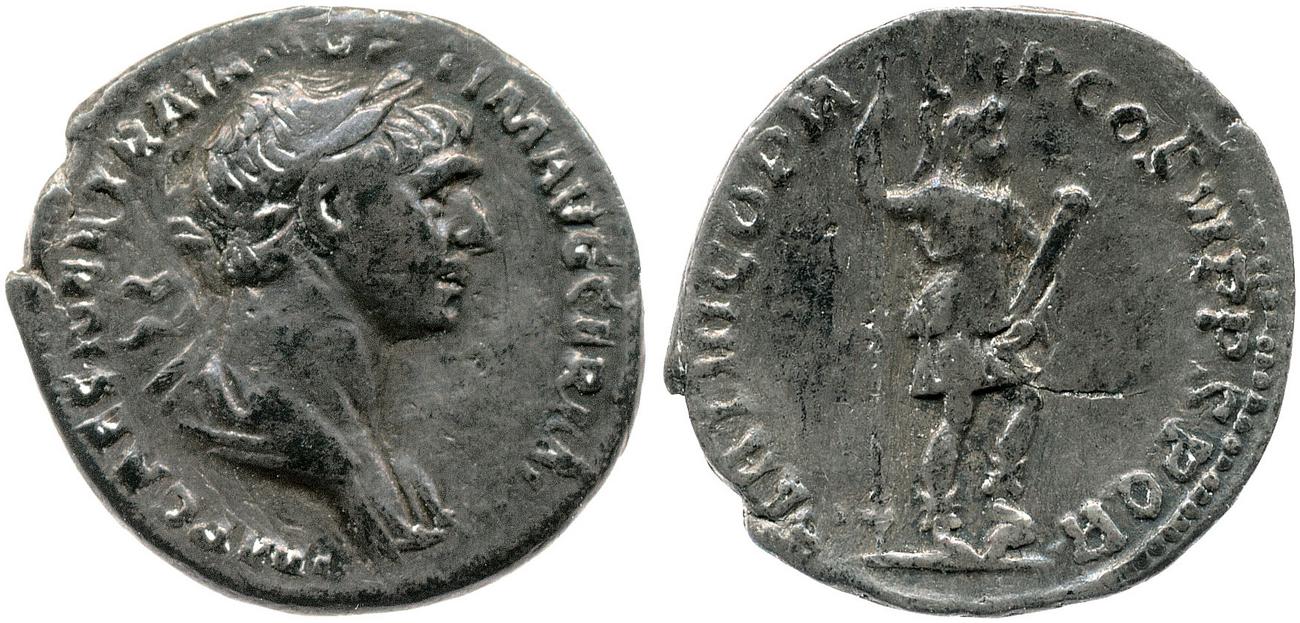 RIC II Trajan 334, аверс, bm