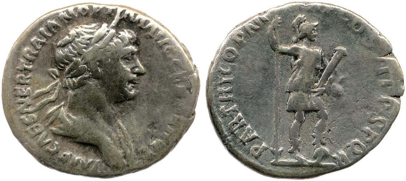 RIC II Trajan 334, аверс, bm