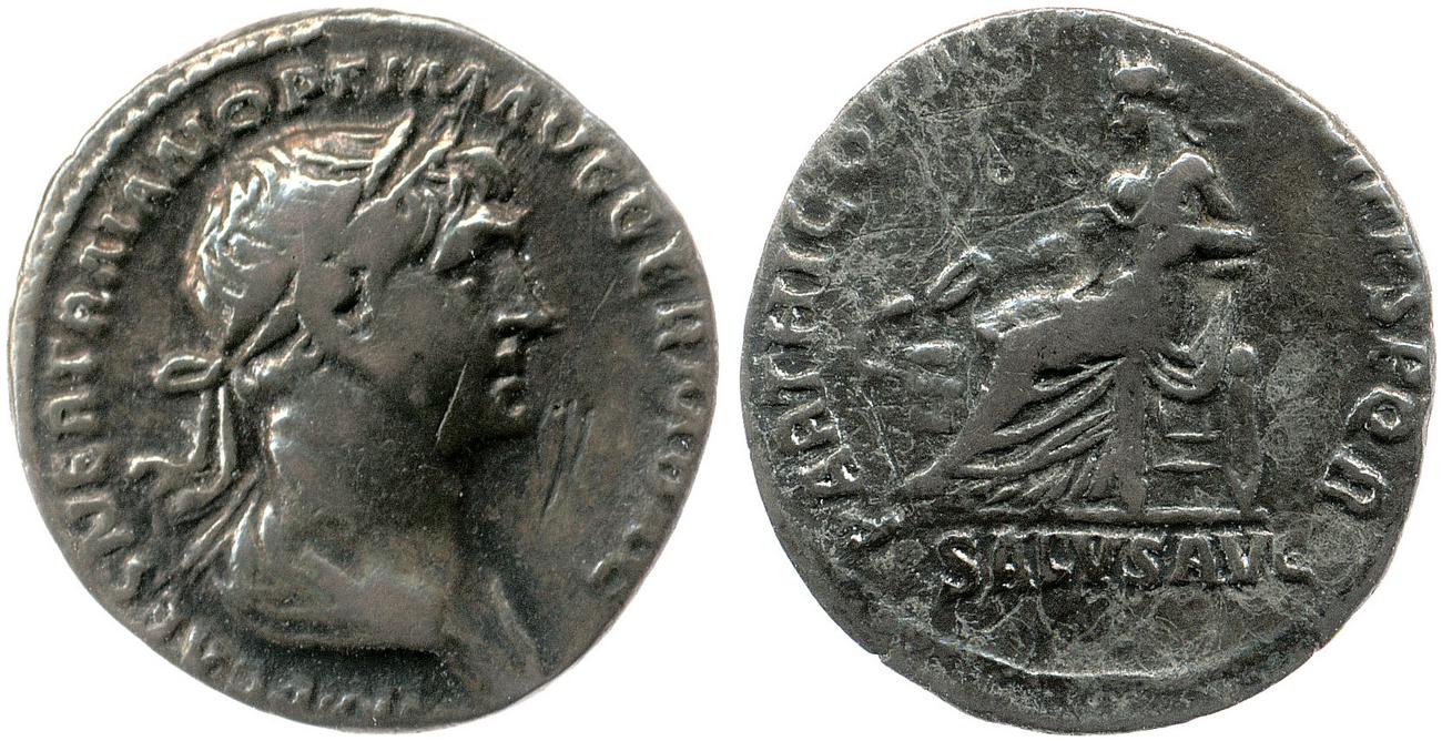 RIC II Trajan 370, аверс, bm