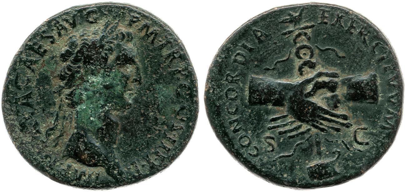 RIC II Nerva 80, аверс, bm