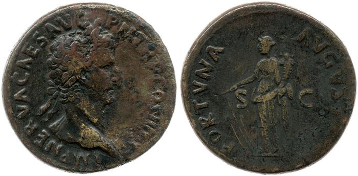 RIC II Nerva 83, реверс, bm