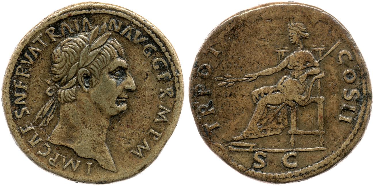 аверс RIC II Trajan 390