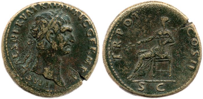 RIC II Trajan 390, реверс, bm