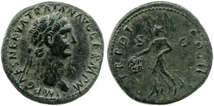 RIC II Trajan 395, реверс, bm