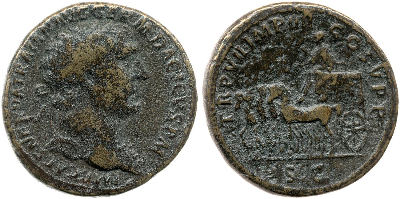 аверс RIC II Trajan 458