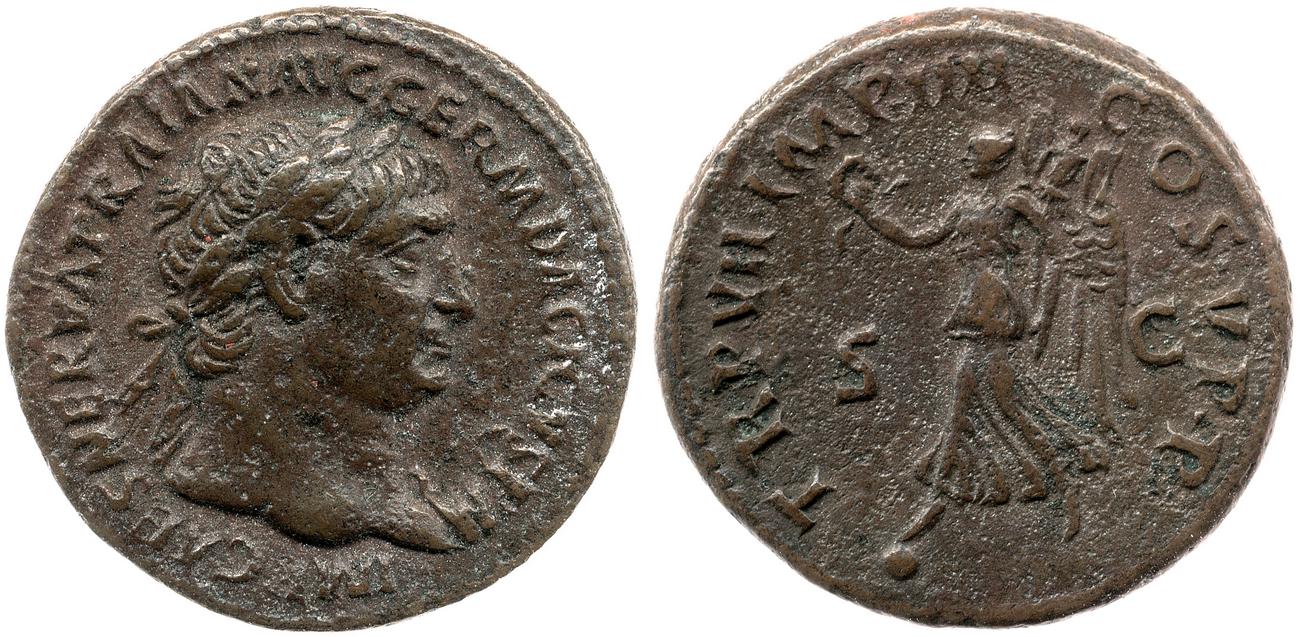 RIC II Trajan 456, аверс, bm