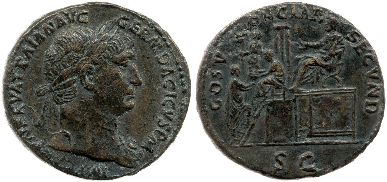 аверс RIC II Trajan 450