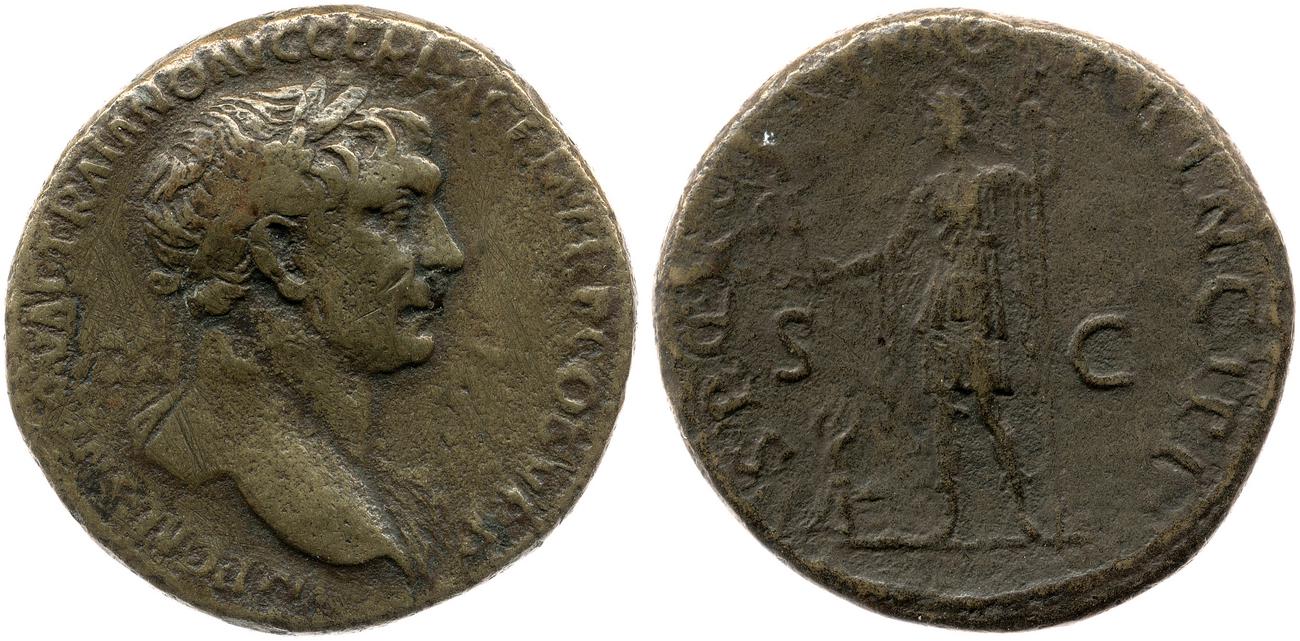 RIC II Trajan 486, аверс, bm
