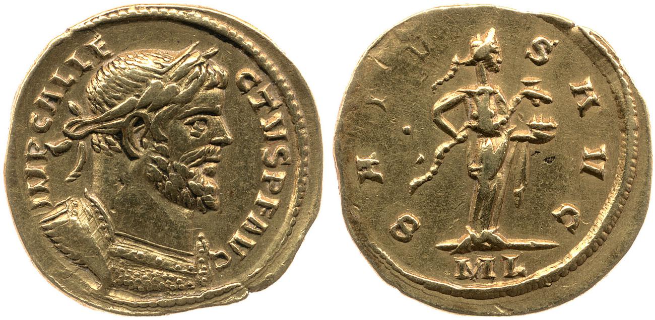 RIC V Allectus 9, аверс, bm