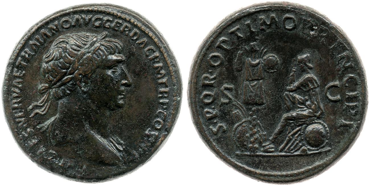 RIC II Trajan 560, аверс, bm