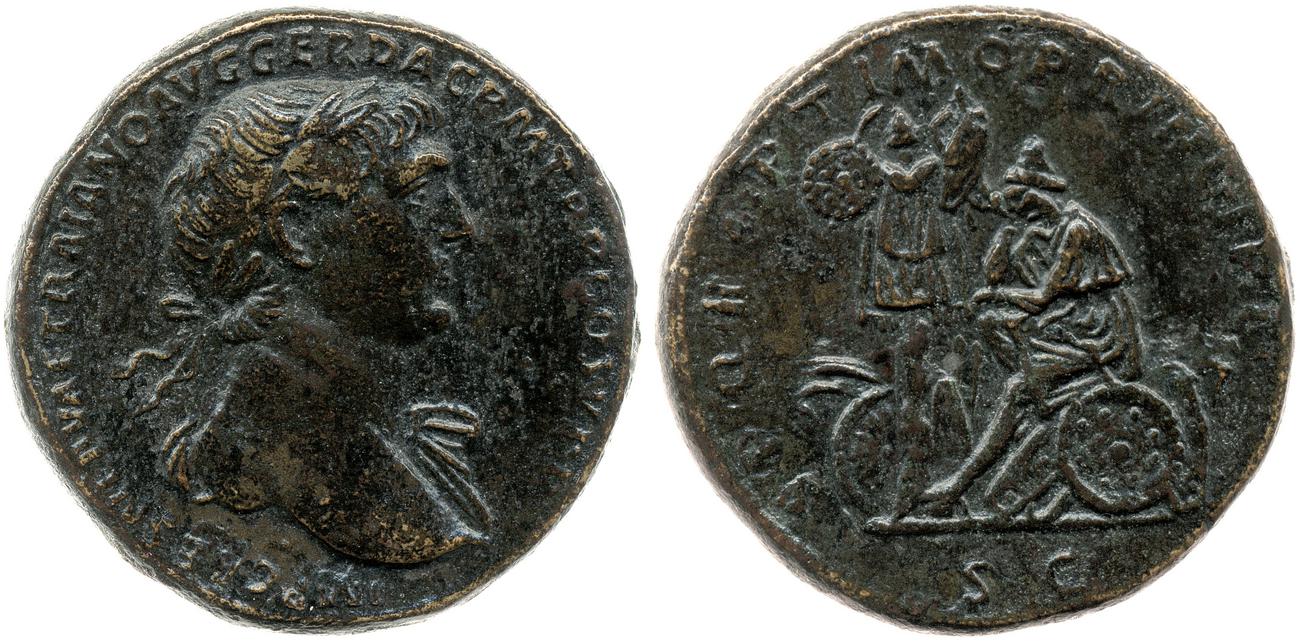 RIC II Trajan 564, аверс, bm
