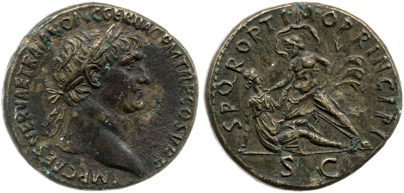 аверс RIC II Trajan 556