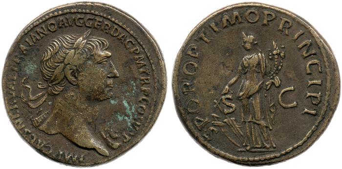 RIC II Trajan 500, реверс, bm