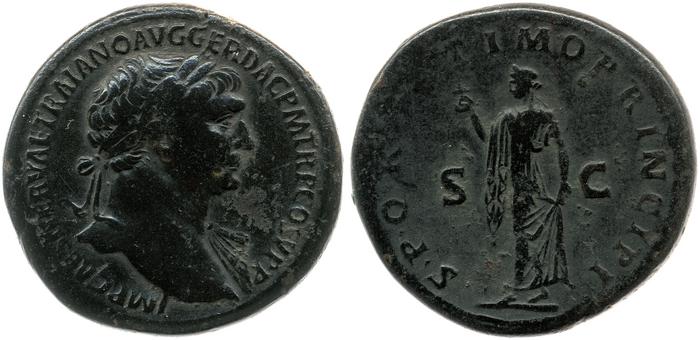 RIC II Trajan 519, реверс, bm