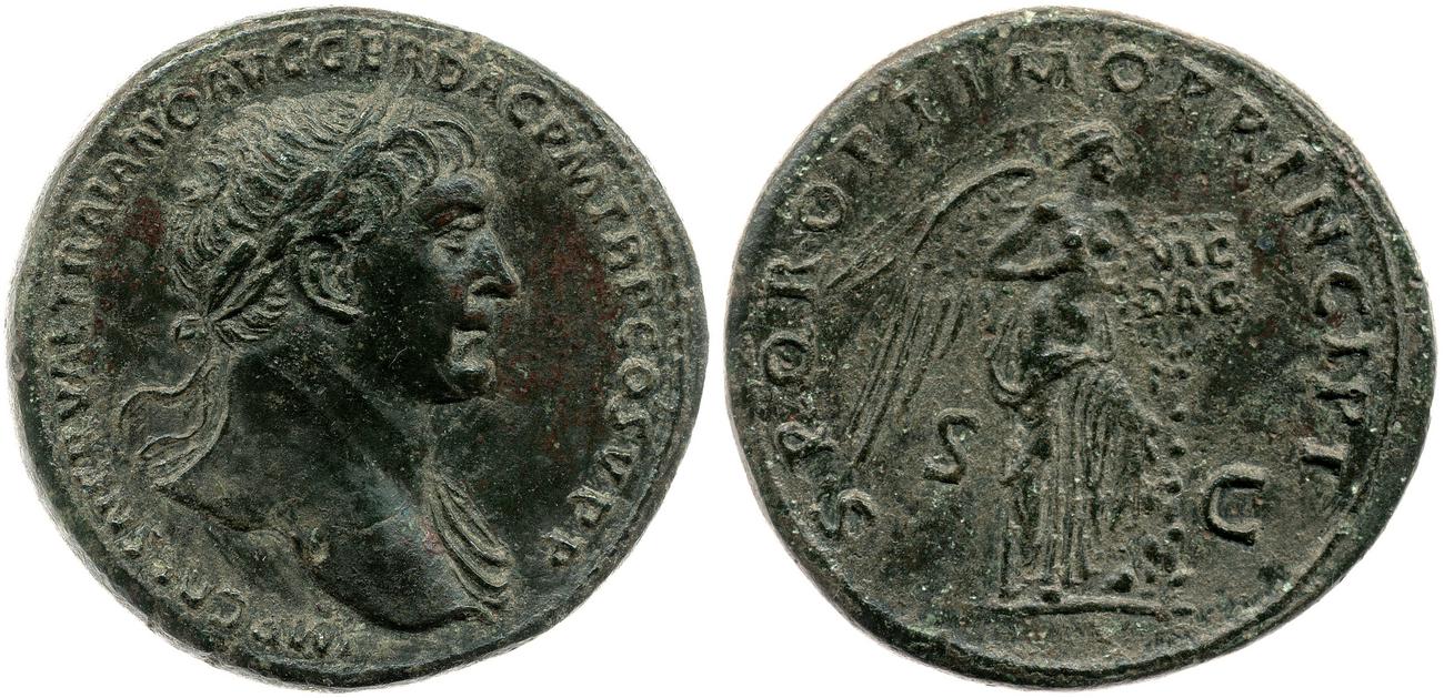 RIC II Trajan 527, аверс, bm