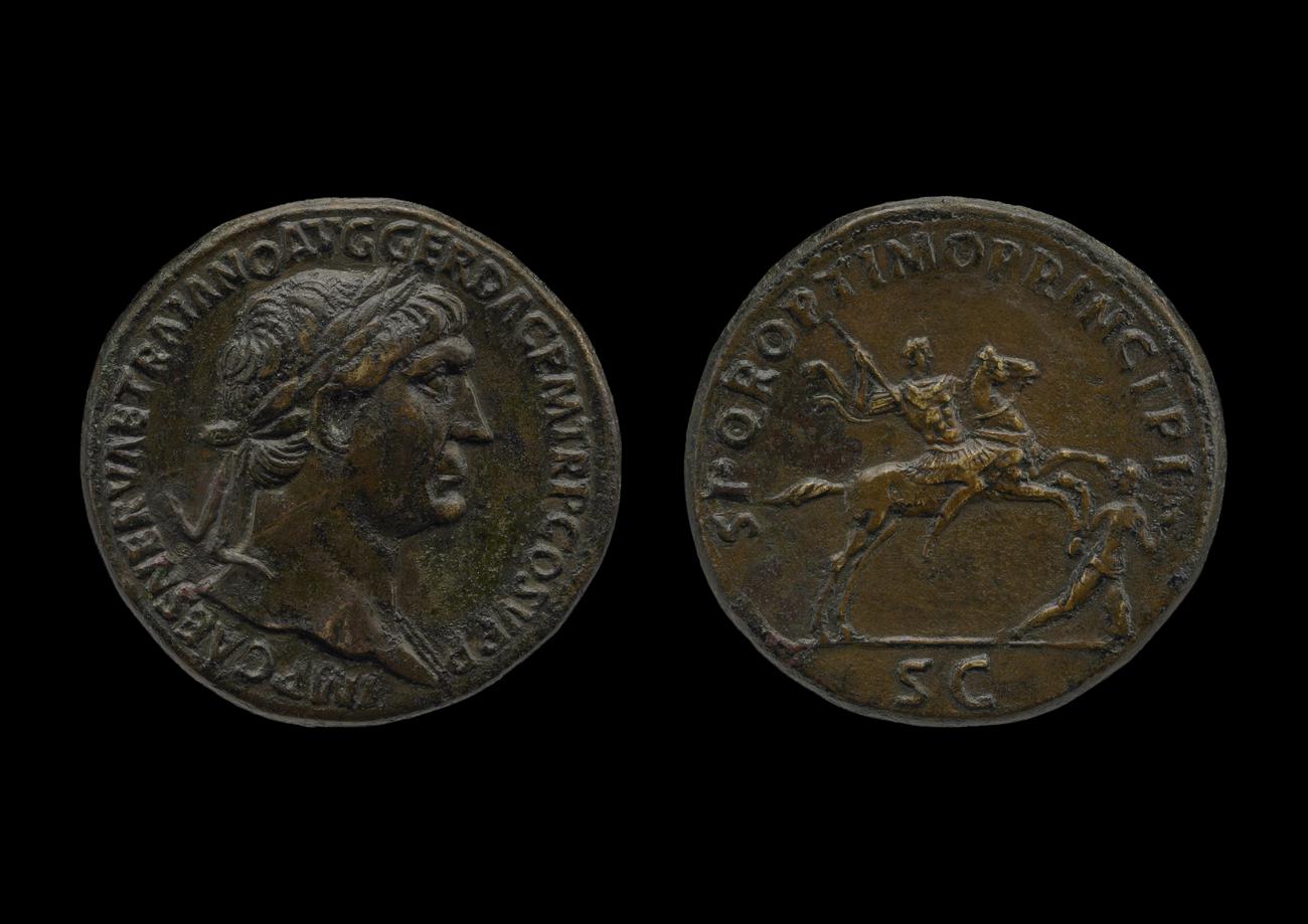 RIC II Trajan 534, аверс, bm