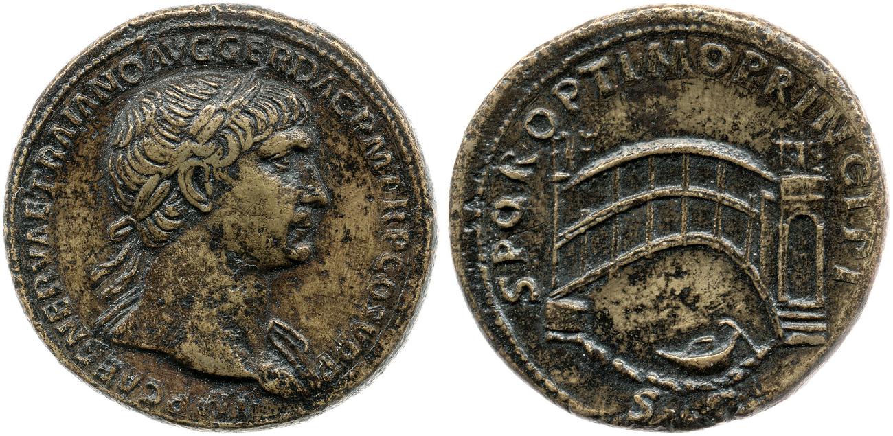 RIC II Trajan 569, аверс, bm