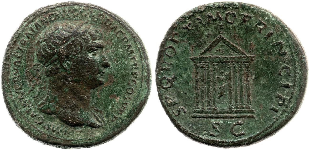 RIC II Trajan 575, аверс, bm
