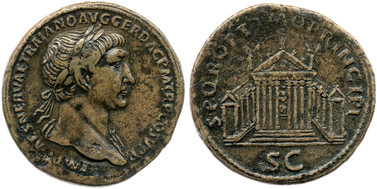 RIC II Trajan 577, аверс, bm