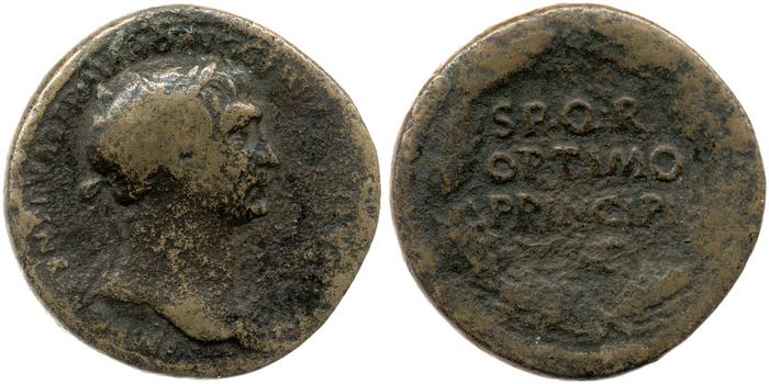 RIC II Trajan 476A, реверс, Британский музей