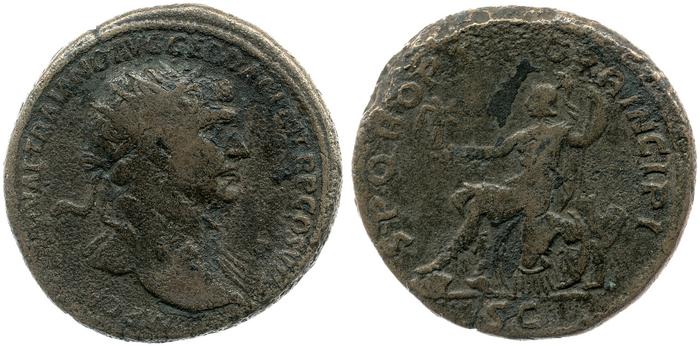 RIC II Trajan 490, реверс, bm