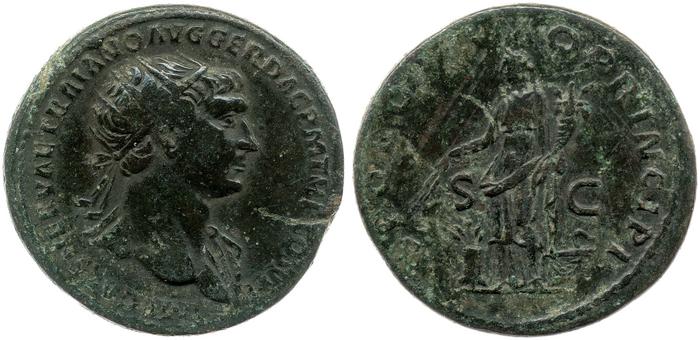 RIC II Trajan 494, реверс, bm